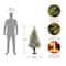 4ft. Pre-Lit Glittery Bristle® Pine Entrance Artificial Christmas Tree, Twinkly™ LED Lights
